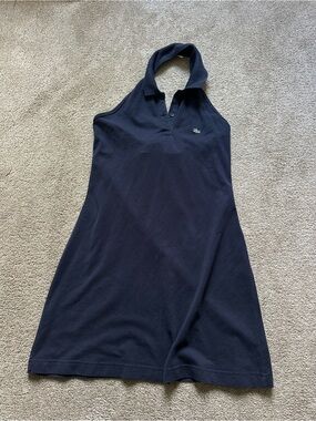 Lacoste | Dresses | Halter Blue Summer Dress Lacoste | Poshmark